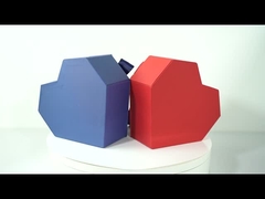 Penjualan panas kotak kemasan khusus, kotak hadiah pernikahan mewah, kotak kertas karton dengan pita