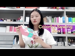 Kemasan kotak hadiah kertas jahit berwarna-warni