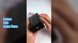 Kotak Hadiah Mewah Logo Kustom Penutupan Magnetik Lipat