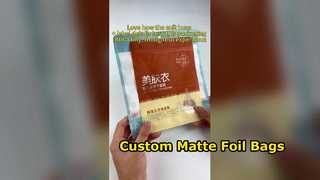 Tas OPP Kustom Kemasan Foil Laminasi Matte