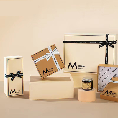Beige Oem Karton Perfume Box Sets Karton kotak hadiah Untuk kemasan perjalanan