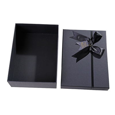ODM Bulk Cardboard Gift Packaging Box Desain Kotak Hadir Hitam Untuk Parfum Lipstik