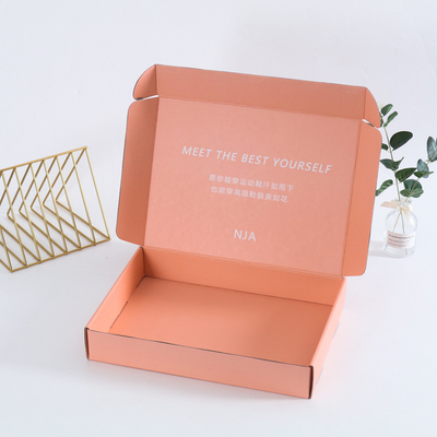 Kotak kertas bergelombang lipat Eco Friendly Gift Packaging Box Mailers