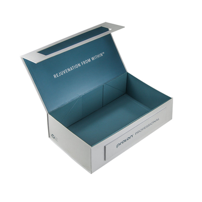 Dilipat 1200g Karton Magnetic Gift Box Mailer Dengan Ribbon Closure Book Style