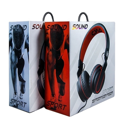 Daur Ulang Kertas Karton Headphone Earphone Kemasan Kotak ODM