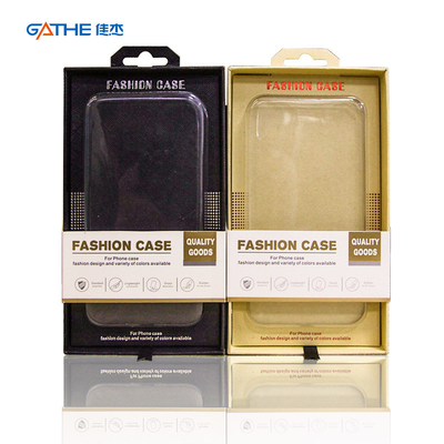 Custom Printed Logo Clear PVC Phone Case Packaging Box Produk Elektronik Kothak Kemasan