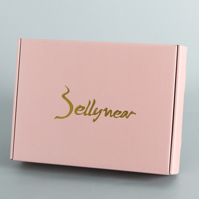 Luxury Pink Three Layer Corrugated Packaging Box Grosir Logo Disesuaikan