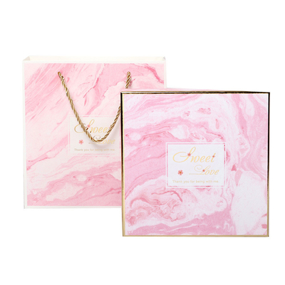 OEM Pink Design Cardboard Shipping Box Cetak Kustom Dengan Tutup / Kotak Dasar