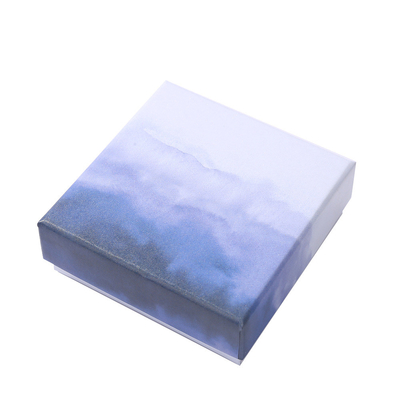 Luxury Gradient Colorful Custom Jewelry Packaging Box untuk Ring Necklace Earrings Bracelet