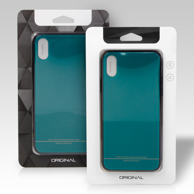 Luxury Custom Logo Drawer Case Mobile Phone Packaging Box kaku dengan Hook
