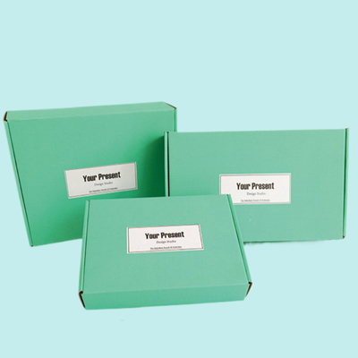 Custom Eco Friendly Box Kotak kemasan kardus bergelombang