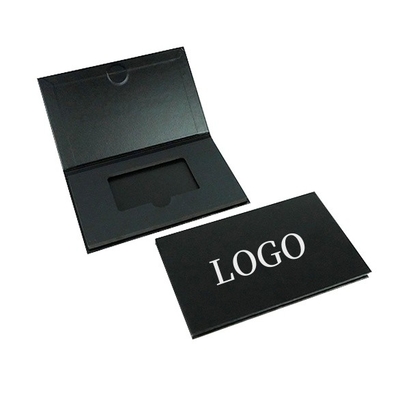Luxury Black Paper Card Box Packaging Custom Rigid Book Business Credit Wedding Gift Card Box (Kotak Kartu Hadiah Pernikahan)