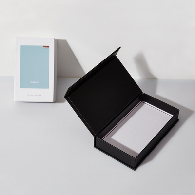 Custom Logo Buku Bentuk Flip Cardboard Gift Packaging Box Dengan Magnet Untuk Kasus Telepon