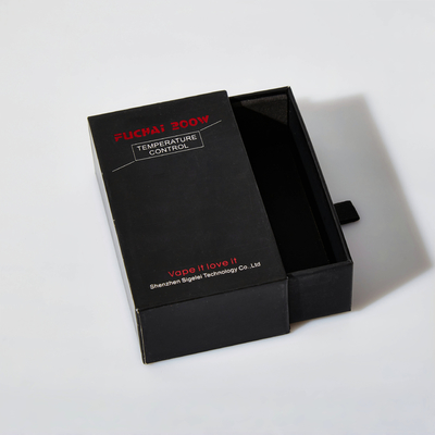 Custom Logo Printing Ivory Drawer Gift Box Gold Stamping Untuk Bisnis Kecil Jam Tangan Mewah
