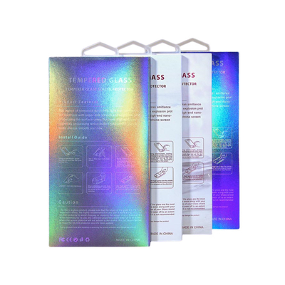 9H Screen Protector Packing Tempered Glass Film Kraft Sleeve Box kemasan kertas