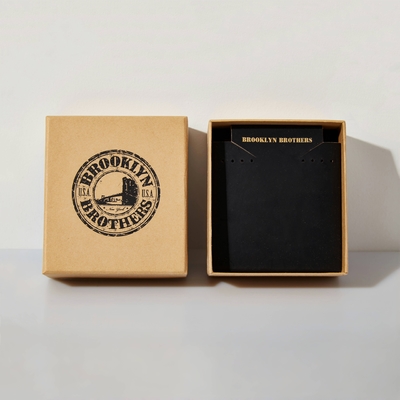 Custom Logo Paper Cover And Base Packaging Box Kraft Paper Box dengan Aksesoris Sponge