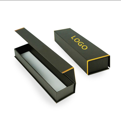 Custom Logo Luxury Black Cardboard Packaging Jam Tangan Band Smart Pen Magnetic Gift Box