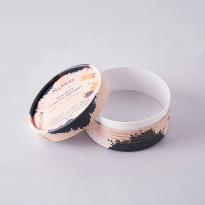 Custom Daur Ulang Silinder Tabung Kotak Kardus Kertas Parfum Gift Packaging Box