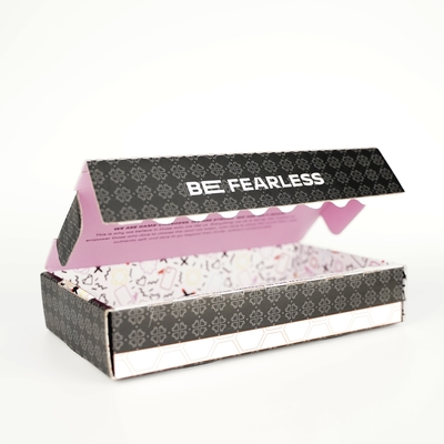 Kotak Pengiriman Logo Khusus Dengan Zipper Strip Commerce Mailing Adhesive Tear Strip Open Postal Self Seal Mailer Box