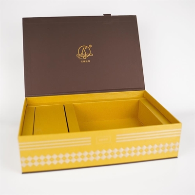 Paket Hadiah Karton Custom Luxury Untuk Kotak Teh Paket penyimpanan teh Kotak kemasan dengan baki dalam