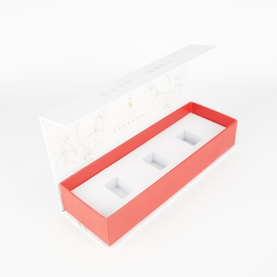 Custom Gold Foiled Logo Hadiah Clamshell Kertas Kotak Dengan Hide Magnetic Buckle Penutupan