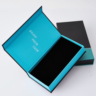 Kustom Luxury Magnetic Flip Ponsel Kotak Ponsel Penutupan Kertas Kotak Kotak Box Telepon Foam