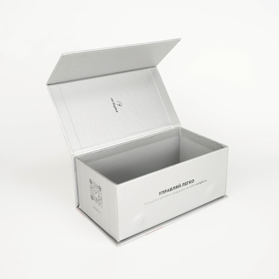 Custom Logo Silver Magnetic Cardboard Packaging Box Elektronika Kotak Hadiah Untuk Iphone 16