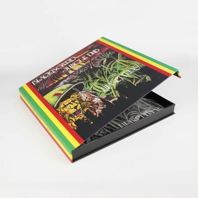 Custom Full Color Printing Book Shape Cardboard Box CD Packing Box Dengan Logo Magnetic Closure