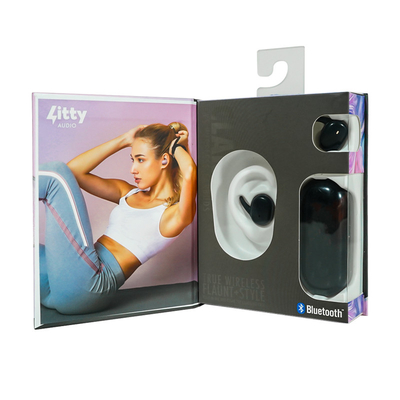 Custom Mobile Phone Earphone Box Paket Bluetooth Headset Packaging Box Dengan Blister Insert