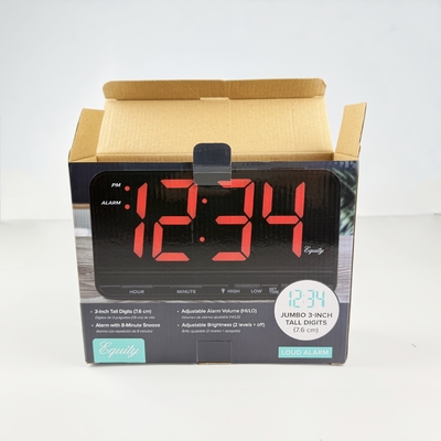 Produsen Komponen Elektronik Kemasan Kotak Art Paper Glossy Untuk Jam Alarm LED Digital