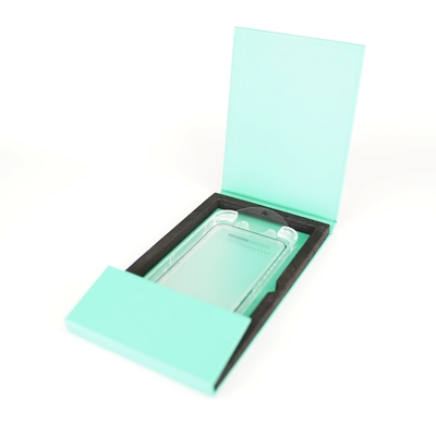 Customized EVA tengah terbuka kotak magnetik Ponsel Ponsel Tempered Glass Screen Protector Packaging Box