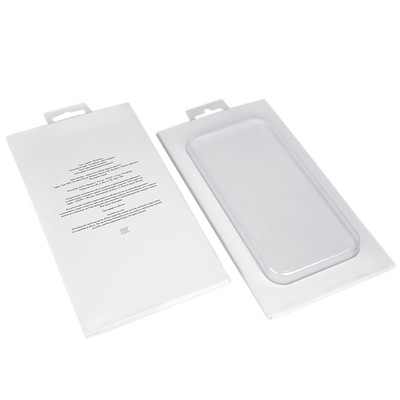 Logo yang dipersonalisasi Kasus ponsel putih Kemasan Flip Box Magnetik Dengan Jendela PVC