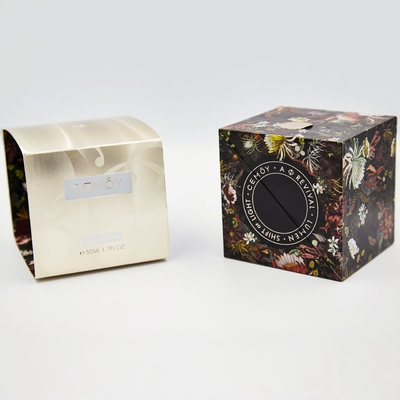 Kotak khusus dengan logo Glossy Spot UV Coated Skincare Box Packaging Dengan Sleeve