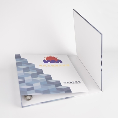 Wedding Photo Album Book Packaging Custom Logo 4D Ring Binders dengan bahan daur ulang