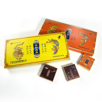 OEM Custom Printed Gold Cigar Paper Packaging kotak rokok persegi panjang kotak hadiah rokok