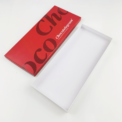 Luxury Chocolate Packaging Box UV Print Customized Logo Gift Box Packaging Untuk Bar Coklat