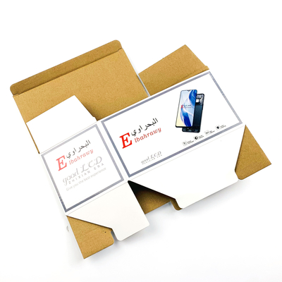 Custom Printing Lipat kotak kertas bergelombang pengiriman kotak surat untuk produk elektronik konsumen
