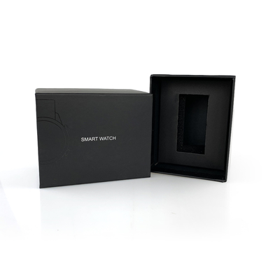 Premium Custom logo cetak Spot UV kotak jam tangan kaku kotak kemasan hadiah Dengan Eva nampan Untuk Smart Watch