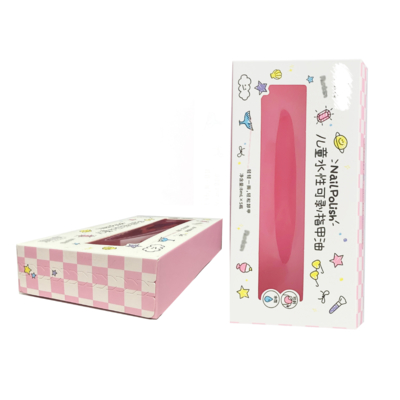 Kotak Buta Misteri Berwarna-warni Untuk Kemasan Kosmetik Mainan Anak-anak Kotak Kado Kertas Kemasan Dengan Ritsleting Untuk Minyak Kuku