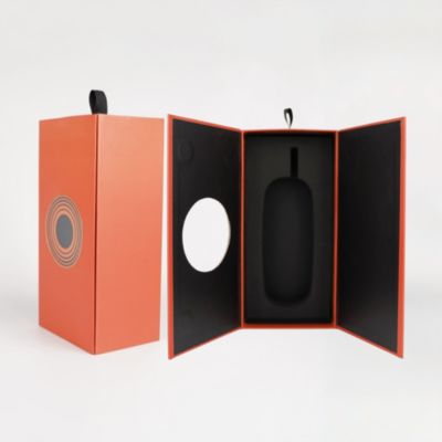 Grosir Daur Ulang Karton Hadiah Buka Pintu Ganda Mewah Kotak Parfum Kotak Kemasan untuk Kotak Botol Anggur Kotak Hadiah Magnetik