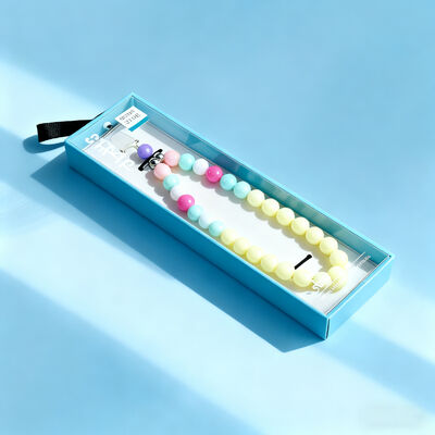 Custom Logo Perhiasan Gelang Kotak Kemasan Kalung Tali Telepon Hadiah Kemasan Kotak Kertas Dengan Windows